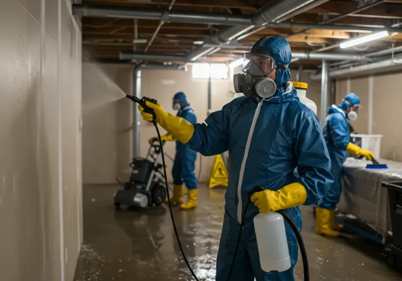 Basement Sanitization and Antimicrobial Treatment process in Lake Ridge, VA